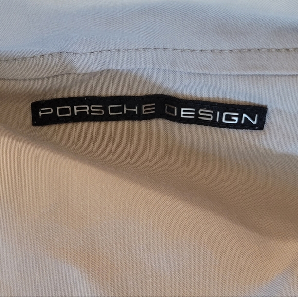 Porsche Design- Men's Beige Tan Straight Leg Pants With Deep Pockets - Picture 4 of 6